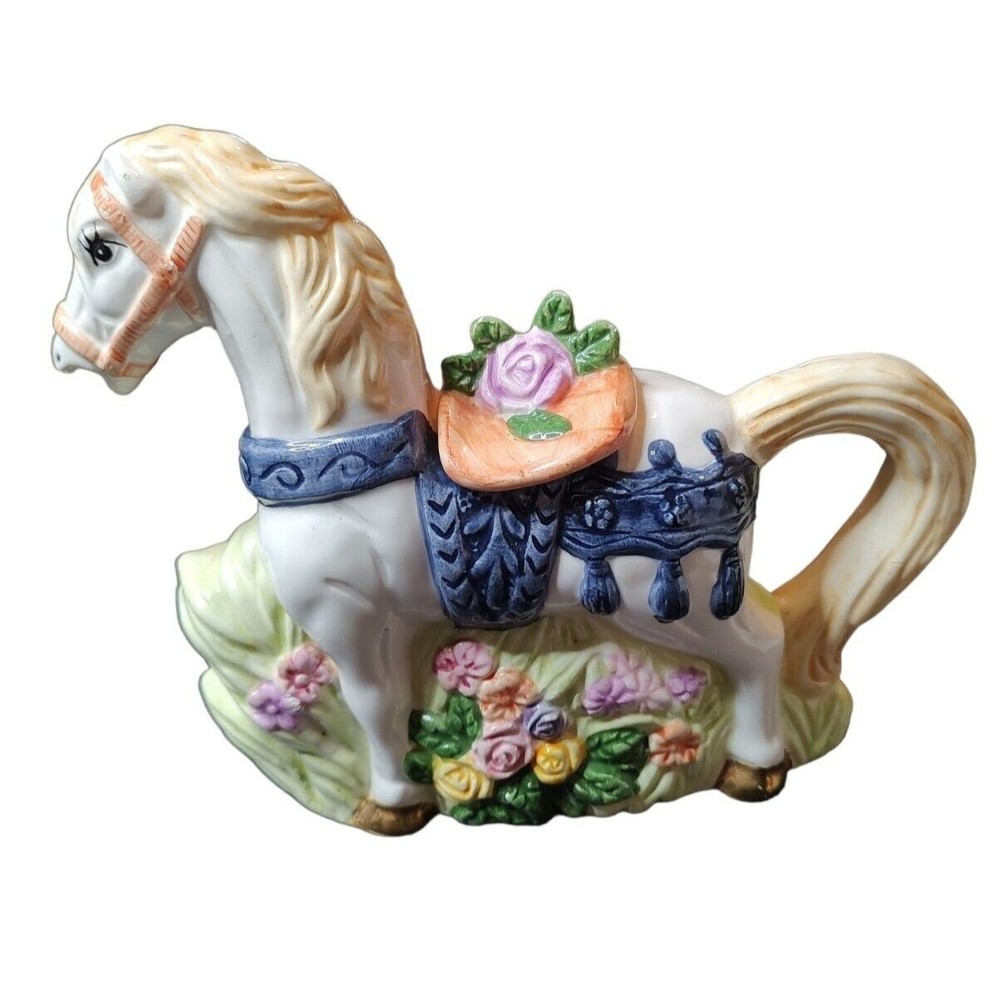 Horse Teapot Floral Parade Vintage